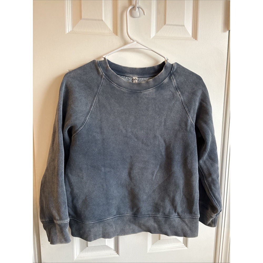 FP Movement by Free People Vintage Washed Blue Crewneck Sweatshirt